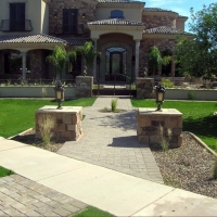 Fake Grass Carpet Clay Springs, Arizona Landscape Design, Front Yard Ideas