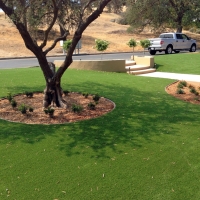 Faux Grass First Mesa, Arizona Landscape Design, Small Front Yard Landscaping