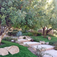 Plastic Grass Willcox, Arizona Garden Ideas, Backyard Design